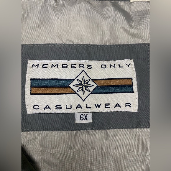 Vintage Members Only Winbreaker Jacket Gray/Gray Men’s Size 6X - Picture 4 of 10